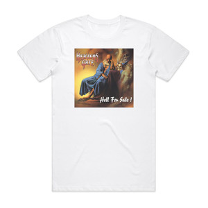 Heavens Gate Hell For Sale Album Cover T-Shirt White Heavens Gate Hell For Sale Album Cover T-Shirt White