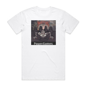 Headstone Epitaph Power Games Album Cover T-Shirt White Headstone Epitaph Power Games Album Cover T-Shirt White