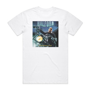 Halford Resurrection Album Cover T-Shirt White Halford Resurrection Album Cover T-Shirt White