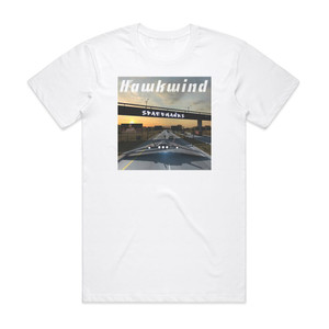 Hawkwind Spacehawks Album Cover T-Shirt White Hawkwind Spacehawks Album Cover T-Shirt White