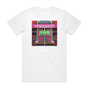 Hawkwind The Collection 1 Album Cover T-Shirt White Hawkwind The Collection 1 Album Cover T-Shirt White