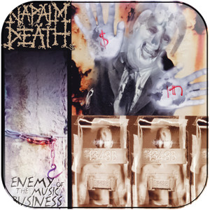 Napalm Death Enemy Of The Music Business Album Cover Sticker Napalm Death Enemy Of The Music Business Album Cover Sticker