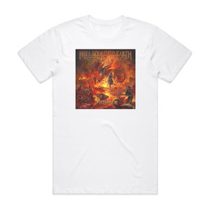 Hell Scorched Earth Pandemonium Album Cover T-Shirt White Hell Scorched Earth Pandemonium Album Cover T-Shirt White