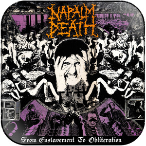 Napalm Death From Enslavement To Obliteration Album Cover Sticker Napalm Death From Enslavement To Obliteration Album Cover Sticker
