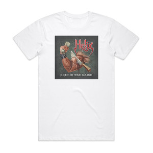 Helix Skin In The Game Album Cover T-Shirt White Helix Skin In The Game Album Cover T-Shirt White