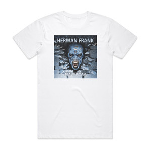 Herman Frank Right In The Guts Album Cover T-Shirt White Herman Frank Right In The Guts Album Cover T-Shirt White