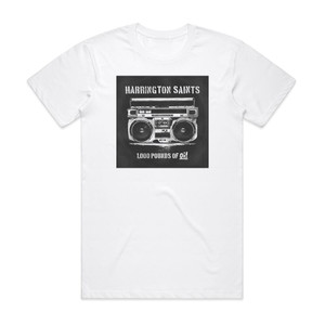 Harrington Saints 1000 Pounds Of Oi Album Cover T-Shirt White