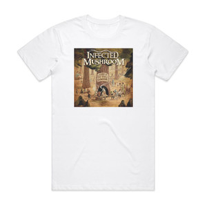 Infected Mushroom Legend Of The Black Shawarma Album Cover T-Shirt White