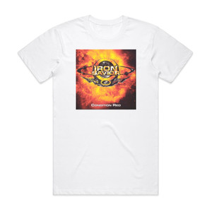 Iron Savior Condition Red Album Cover T-Shirt White