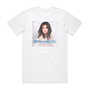 Idina Menzel Holiday Wishes Album Cover T-Shirt White Idina Menzel Holiday Wishes Album Cover T-Shirt White