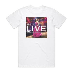 Idina Menzel Live Barefoot At The Symphony Album Cover T-Shirt White Idina Menzel Live Barefoot At The Symphony Album Cover T-Shirt White