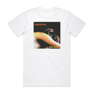 Indochine Nuits Intimes Album Cover T-Shirt White Indochine Nuits Intimes Album Cover T-Shirt White