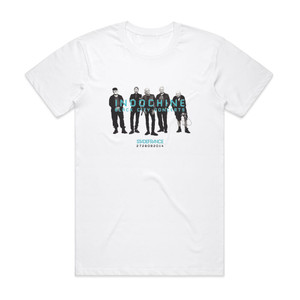 Indochine Black City Concerts Album Cover T-Shirt White Indochine Black City Concerts Album Cover T-Shirt White