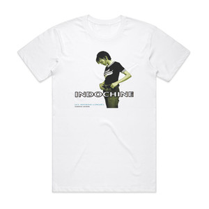 Indochine Les Versions Longues Album Cover T-Shirt White Indochine Les Versions Longues Album Cover T-Shirt White
