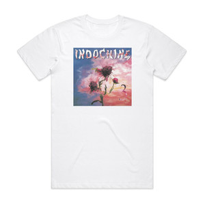 Indochine 3 Album Cover T-Shirt White Indochine 3 Album Cover T-Shirt White