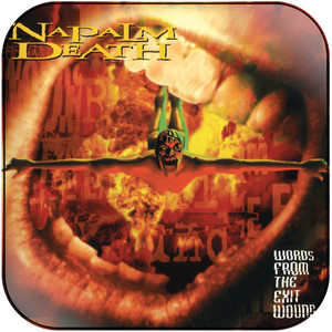 Napalm Death Words From The Exit Wound Album Cover Sticker Napalm Death Words From The Exit Wound Album Cover Sticker