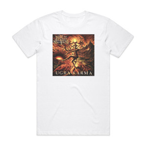 Impaled Nazarene Ugra Karma 1 Album Cover T-Shirt White Impaled Nazarene Ugra Karma 1 Album Cover T-Shirt White