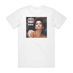 Inna Party Never Ends 2 Album Cover T-Shirt White Inna Party Never Ends 2 Album Cover T-Shirt White