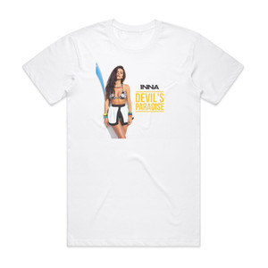 Inna Devils Paradise Album Cover T-Shirt White Inna Devils Paradise Album Cover T-Shirt White