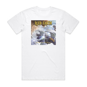 Iced Earth The Blessed And The Damned Album Cover T-Shirt White Iced Earth The Blessed And The Damned Album Cover T-Shirt White
