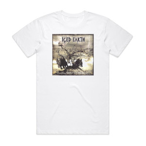 Iced Earth Something Wicked This Way Comes Album Cover T-Shirt White Iced Earth Something Wicked This Way Comes Album Cover T-Shirt White
