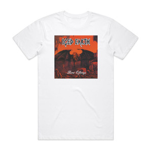 Iced Earth Burnt Offerings Album Cover T-Shirt White Iced Earth Burnt Offerings Album Cover T-Shirt White
