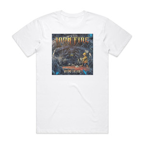 Iron Fire Beyond The Void Album Cover T-Shirt White Iron Fire Beyond The Void Album Cover T-Shirt White