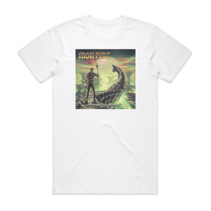 Iron Fire Voyage Of The Damned Album Cover T-Shirt White Iron Fire Voyage Of The Damned Album Cover T-Shirt White