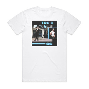 Ice-T Og Original Gangster Album Cover T-Shirt White Ice-T Og Original Gangster Album Cover T-Shirt White