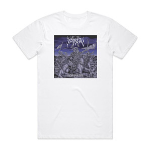 Impiety Dominator Album Cover T-Shirt White Impiety Dominator Album Cover T-Shirt White