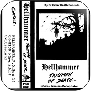 Hellhammer Triumph Of Death Album Cover Sticker Hellhammer Triumph Of Death Album Cover Sticker
