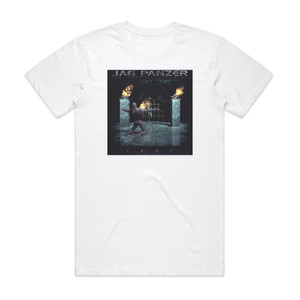 Jag Panzer The Fourth Judgement Album Cover T-Shirt White Jag Panzer The Fourth Judgement Album Cover T-Shirt White
