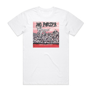 Jag Panzer Ample Destruction Album Cover T-Shirt White Jag Panzer Ample Destruction Album Cover T-Shirt White