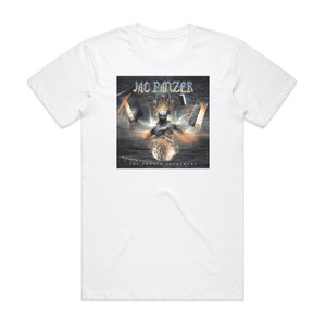 Jag Panzer The Fourth Judgement 1 Album Cover T-Shirt White Jag Panzer The Fourth Judgement 1 Album Cover T-Shirt White