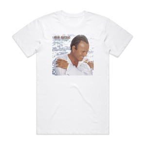 Julio Iglesias Love Songs Album Cover T-Shirt White Julio Iglesias Love Songs Album Cover T-Shirt White