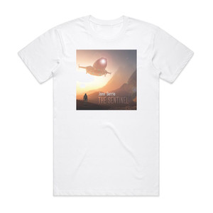 Jonn Serrie The Sentinel Album Cover T-Shirt White Jonn Serrie The Sentinel Album Cover T-Shirt White
