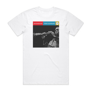John Coltrane Impressions Album Cover T-Shirt White John Coltrane Impressions Album Cover T-Shirt White