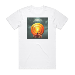 James Girl At The End Of The World Album Cover T-Shirt White James Girl At The End Of The World Album Cover T-Shirt White