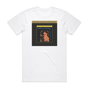 James Taylor Dad Loves His Work Album Cover T-Shirt White James Taylor Dad Loves His Work Album Cover T-Shirt White