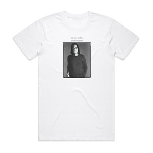 James Taylor Walking Man Album Cover T-Shirt White James Taylor Walking Man Album Cover T-Shirt White