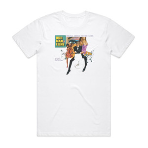 Jerry Goldsmith Our Man Flint Album Cover T-Shirt White Jerry Goldsmith Our Man Flint Album Cover T-Shirt White