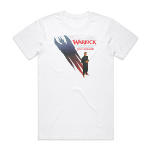 Jerry Goldsmith Warlock 1 Album Cover T-Shirt White Jerry Goldsmith Warlock 1 Album Cover T-Shirt White