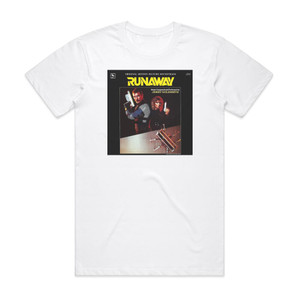 Jerry Goldsmith Runaway Album Cover T-Shirt White Jerry Goldsmith Runaway Album Cover T-Shirt White