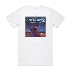Jerry Goldsmith Gremlins 2 The New Batch Album Cover T-Shirt White Jerry Goldsmith Gremlins 2 The New Batch Album Cover T-Shirt White