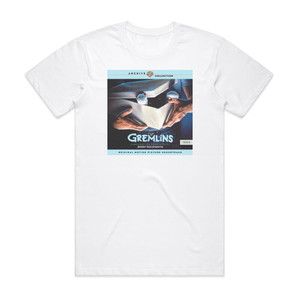 Jerry Goldsmith Gremlins 1 Album Cover T-Shirt White Jerry Goldsmith Gremlins 1 Album Cover T-Shirt White
