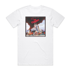 Jerry Goldsmith The Swarm Album Cover T-Shirt White Jerry Goldsmith The Swarm Album Cover T-Shirt White
