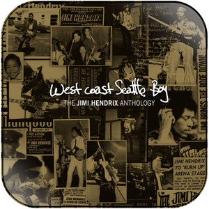 Jimi Hendrix West Coast Seattle Boy The Jimi Hendrix Anthology Album Cover Sticker