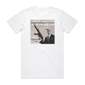 Jack White Another Way To Die Album Cover T-Shirt White Jack White Another Way To Die Album Cover T-Shirt White