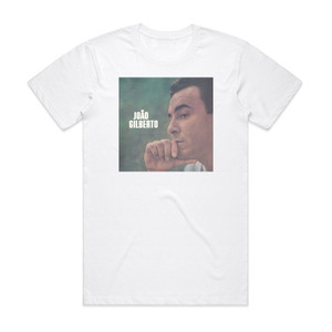 Joao Gilberto Joo Gilberto 1 Album Cover T-Shirt White Joao Gilberto Joo Gilberto 1 Album Cover T-Shirt White