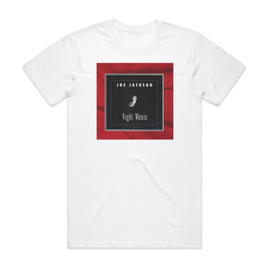 Joe Jackson Night Music Album Cover T-Shirt White Joe Jackson Night Music Album Cover T-Shirt White